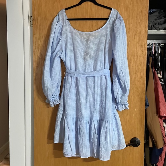 Eloquii Dresses & Skirts - Eloquii - NWT Blue Babydoll Wide Scoop Neck Dress - Size 18